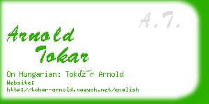 arnold tokar business card